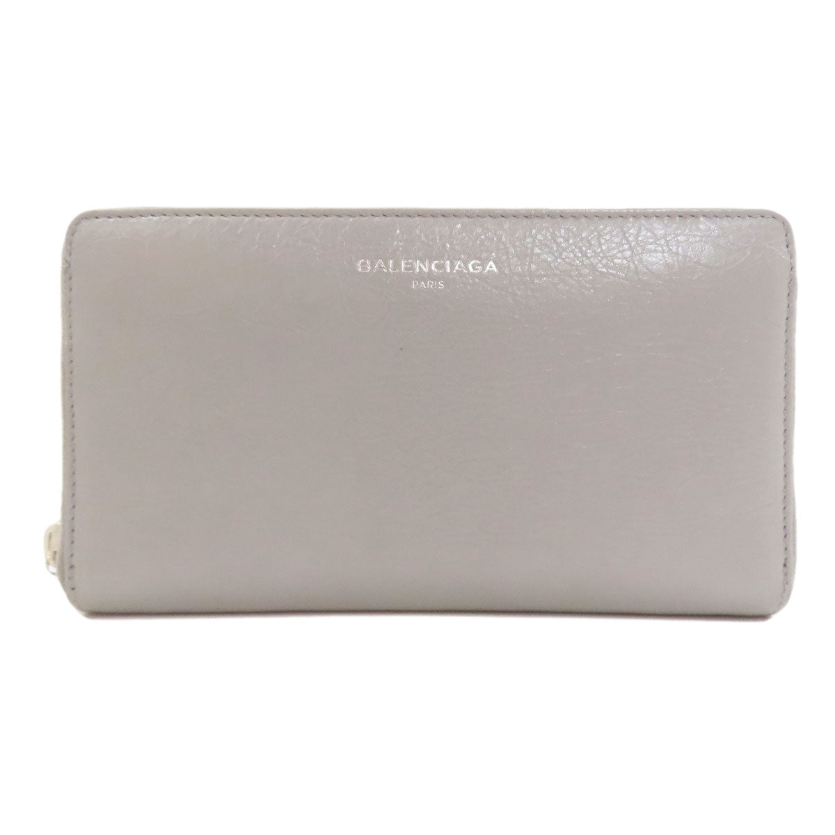BALENCIAGA 519641 logo Long wallet (with coin pocket) Leather Ladies [Used]