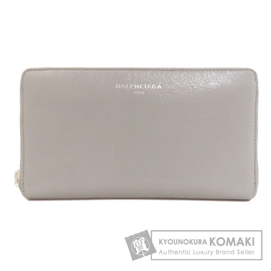 BALENCIAGA 519641 logo Long wallet (with coin pocket) Leather Ladies [Used]