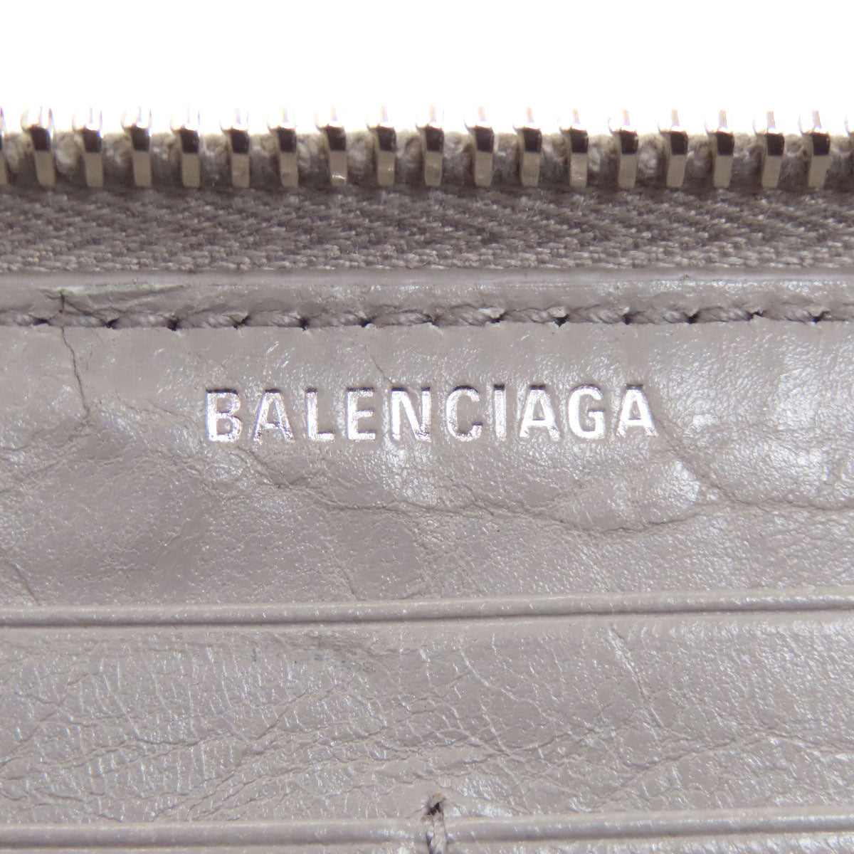 BALENCIAGA 519641 logo Long wallet (with coin pocket) Leather Ladies [Used]