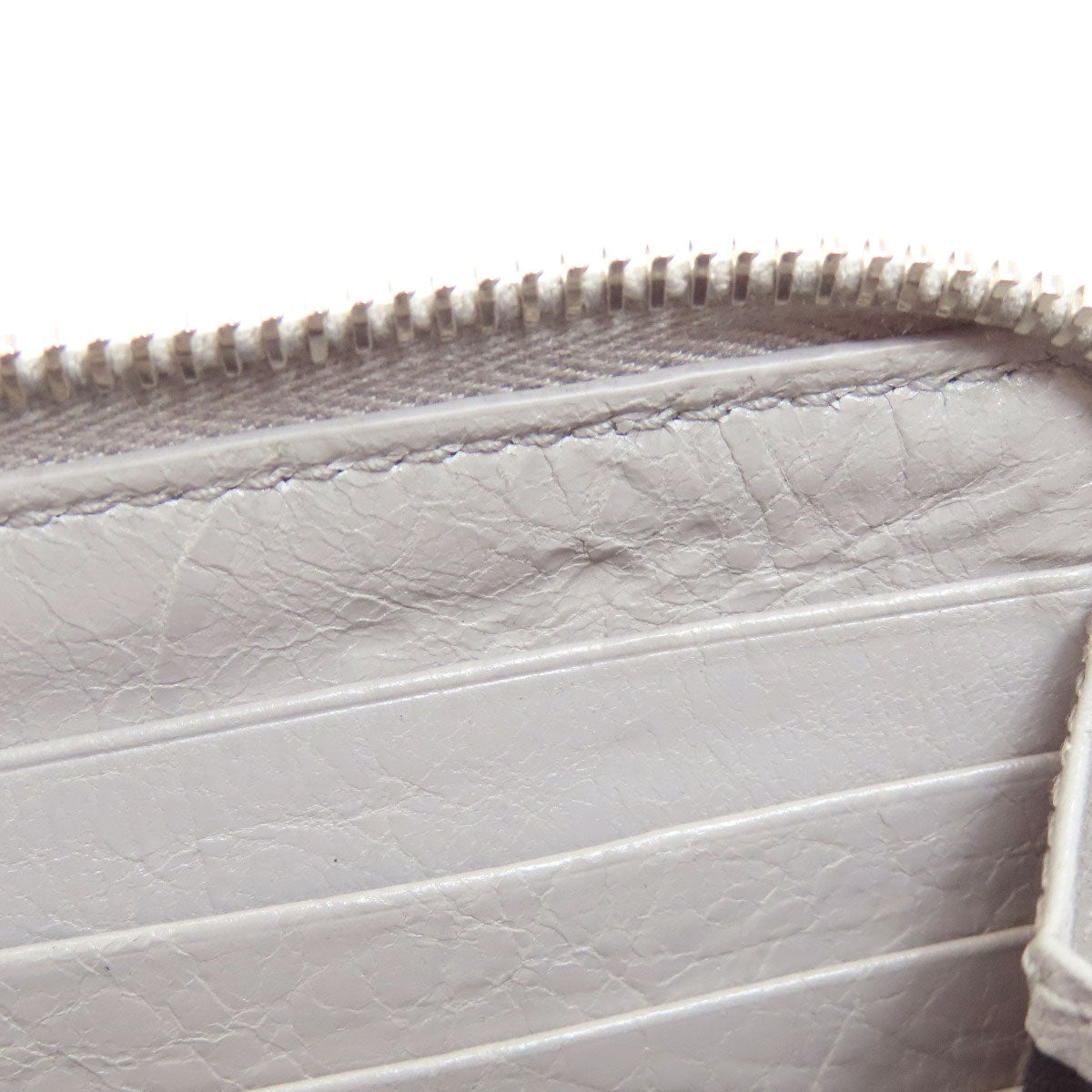 BALENCIAGA 519641 logo Long wallet (with coin pocket) Leather Ladies [Used]