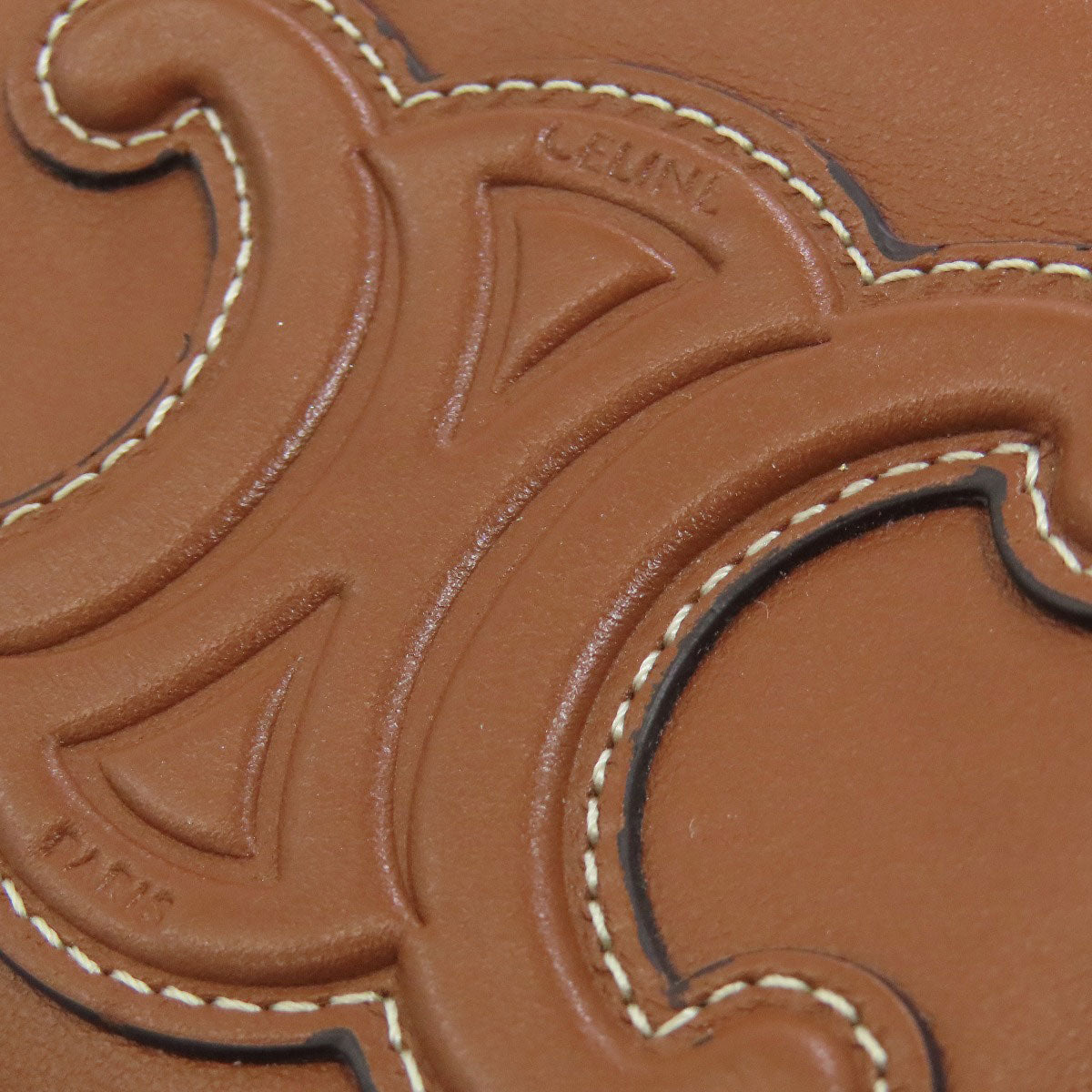 CELINE Triomphe coin purse Calf Ladies [Used]