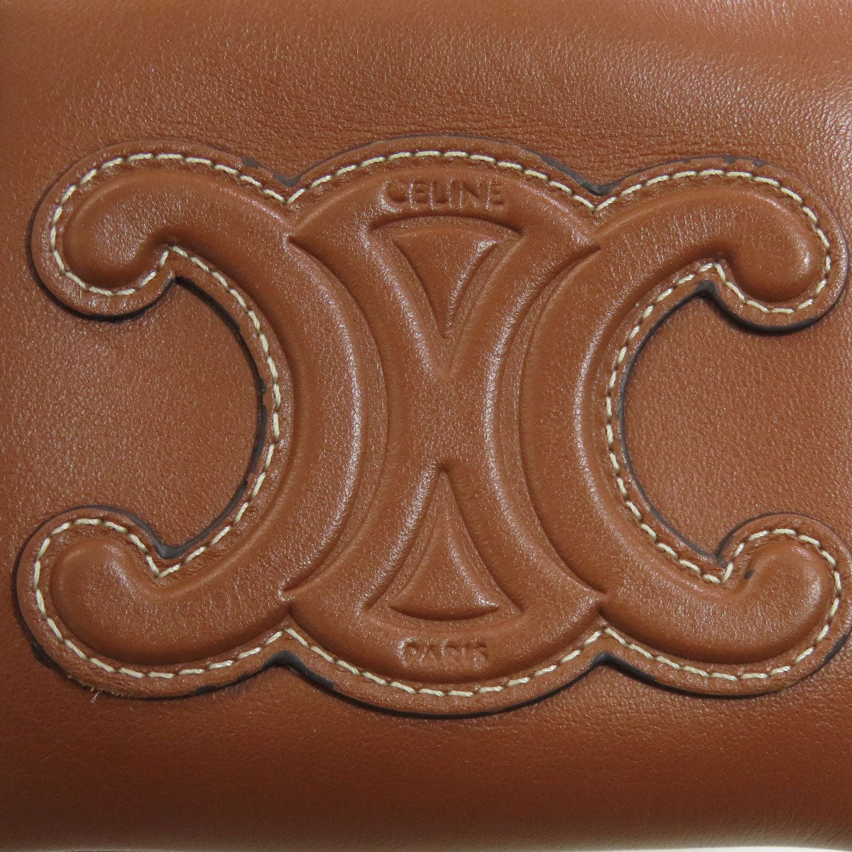 CELINE Triomphe coin purse Calf Ladies [Used]