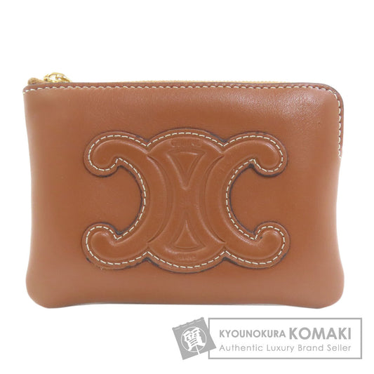CELINE Triomphe coin purse Calf Ladies [Used]