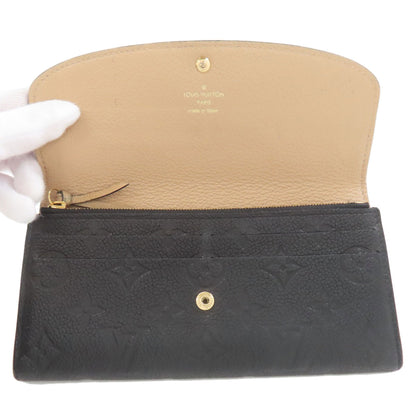 LOUIS VUITTON M62369 Portefeiulle ã» Emily Long wallet (with coin pocket) Empreinte Ladies [Used]