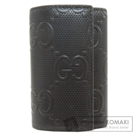 GUCCI 625565 GG emboss key holder Leather Ladies [Used]