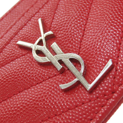 SAINT LAURENT Cassandra Card Case Leather Ladies [Used]