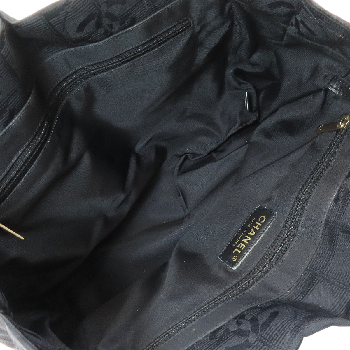 CHANEL New Travel Line PM Tote Bag Nylon jacquard Ladies [Used]