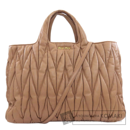 MIUMIU Materasse 2WAY Handbag Lambskin Ladies [Used]