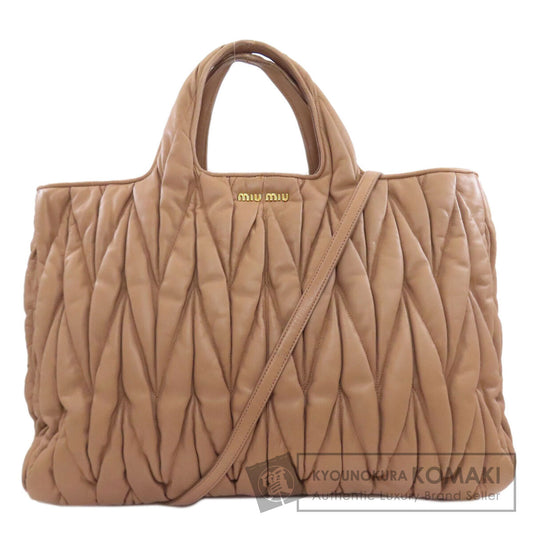 MIUMIU Materasse 2WAY Handbag Lambskin Ladies [Used]