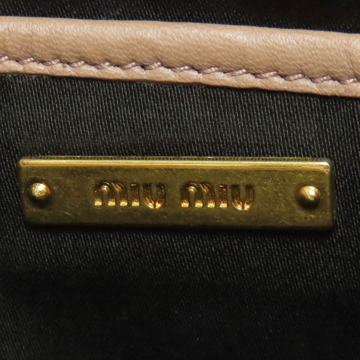 MIUMIU Materasse 2WAY Handbag Lambskin Ladies [Used]