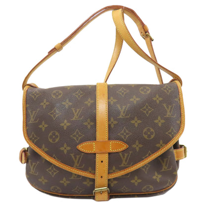 LOUIS VUITTON M40710 Saumur MM Shoulder Bag Monogram canvas Ladies [Used]