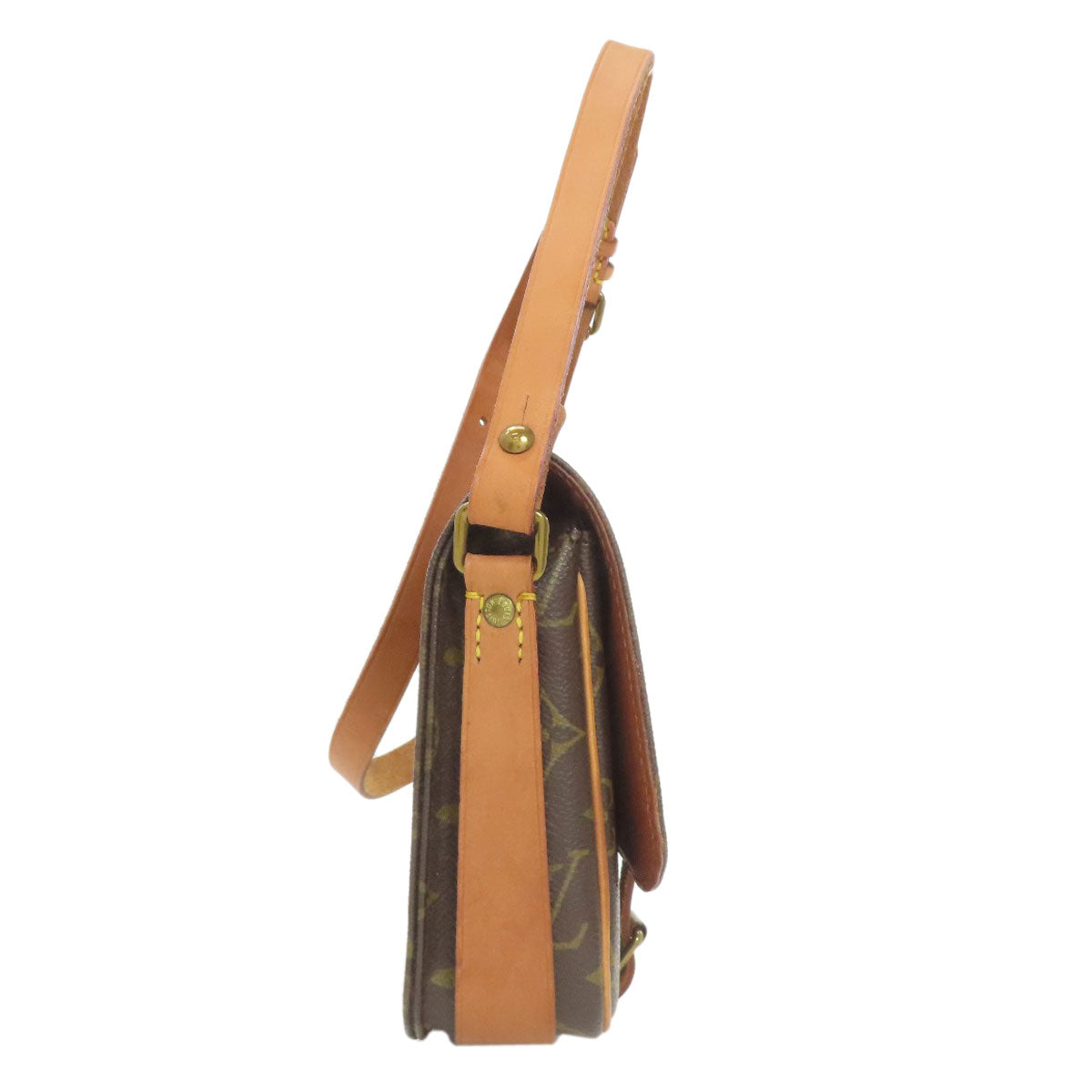 LOUIS VUITTON M51254 Mini Cartouchiere Shoulder Bag Monogram canvas Ladies [Used]