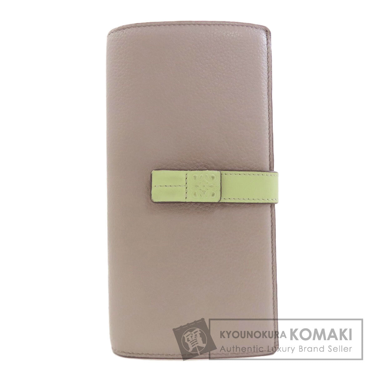 LOEWE Anagram Large Vertical Wallet Long wallet (with coin pocket) Leather Ladies [Used]