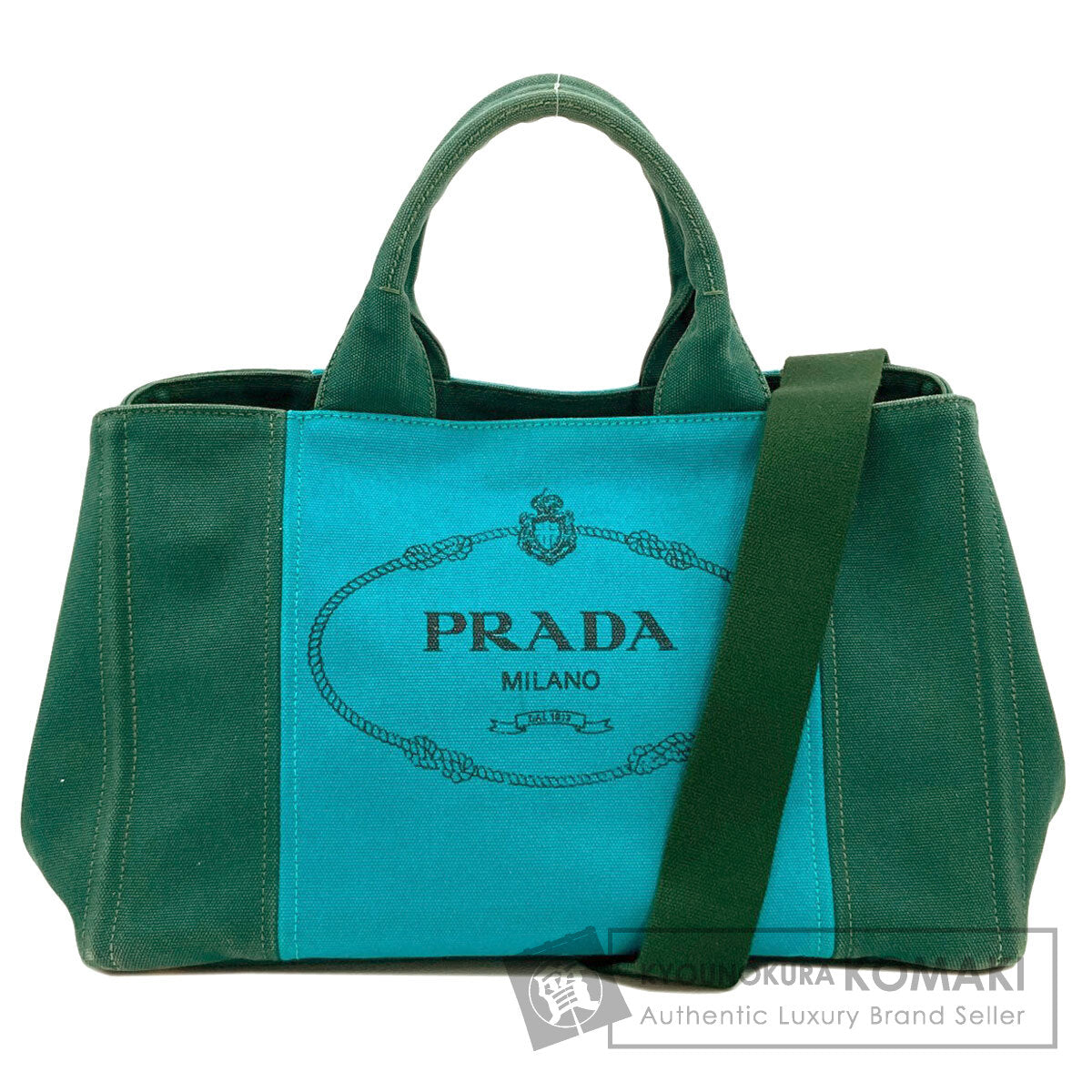 PRADA Canapa 2WAY Handbag Canvas Ladies [Used]