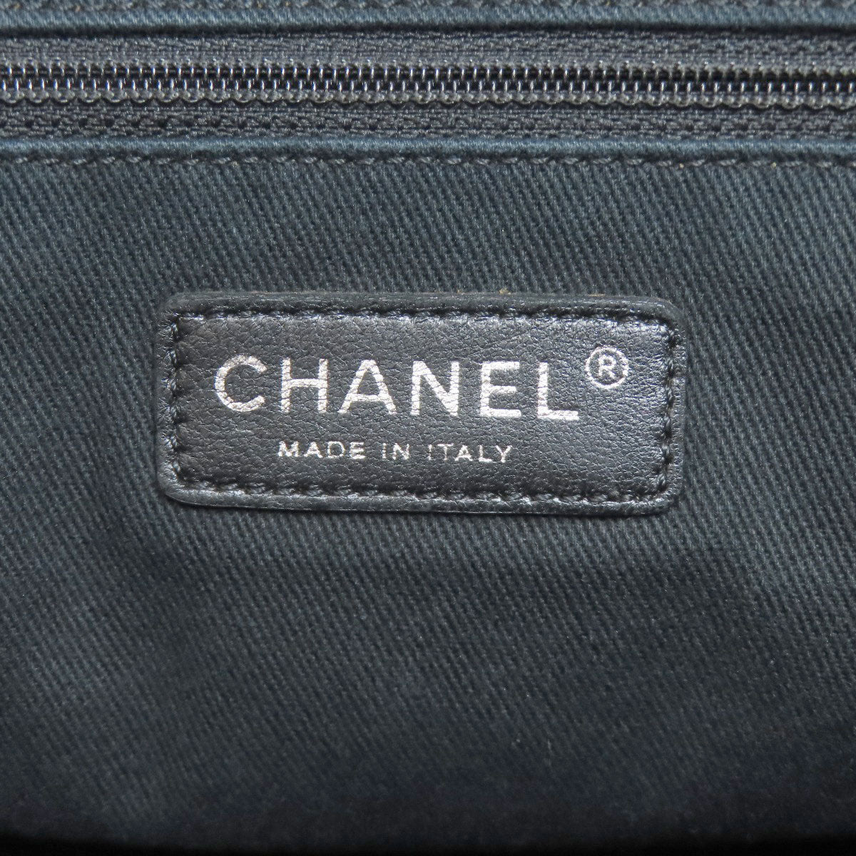 CHANEL Deauville SilverHardware Tote Bag Canvas Ladies [Used]