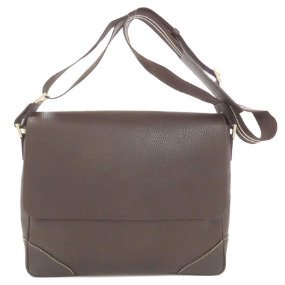 Dunhill logo Shoulder Bag Leather Ladies [Used]