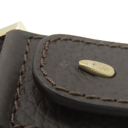 Dunhill logo Shoulder Bag Leather Ladies [Used]