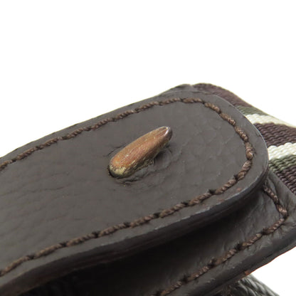 Dunhill logo Shoulder Bag Leather Ladies [Used]