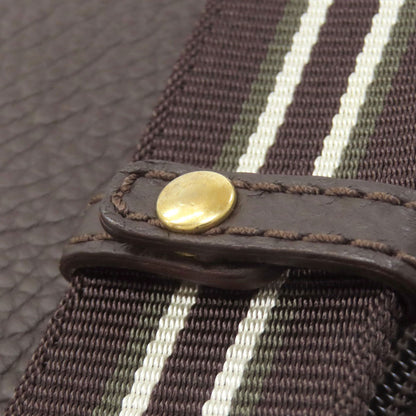 Dunhill logo Shoulder Bag Leather Ladies [Used]