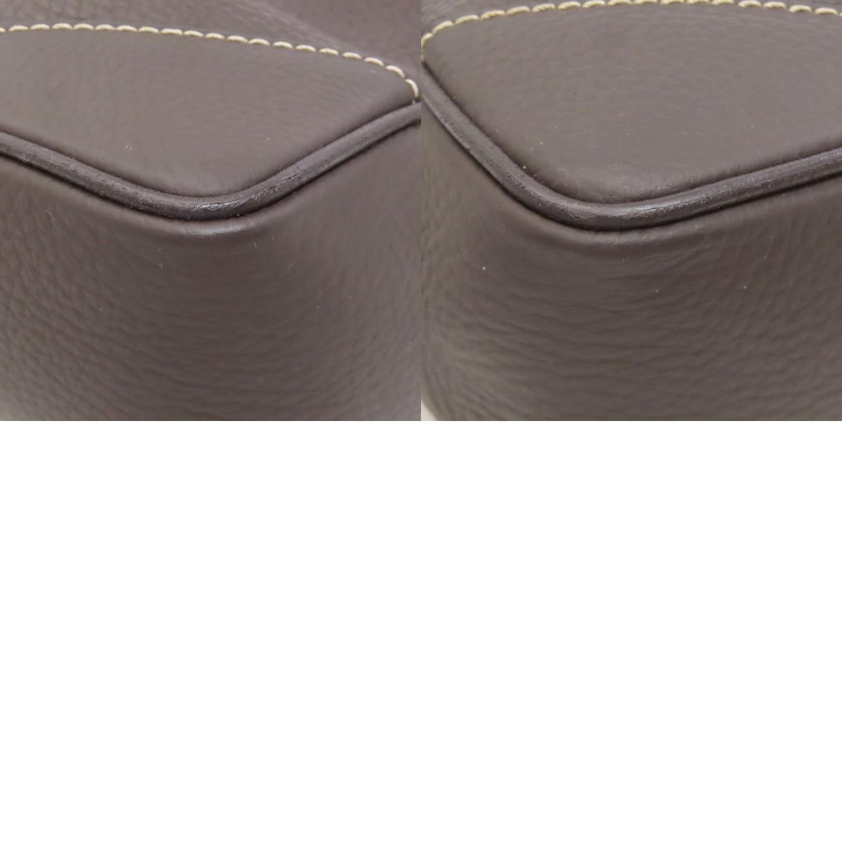 Dunhill logo Shoulder Bag Leather Ladies [Used]