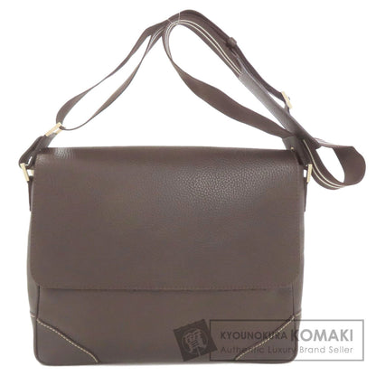 Dunhill logo Shoulder Bag Leather Ladies [Used]