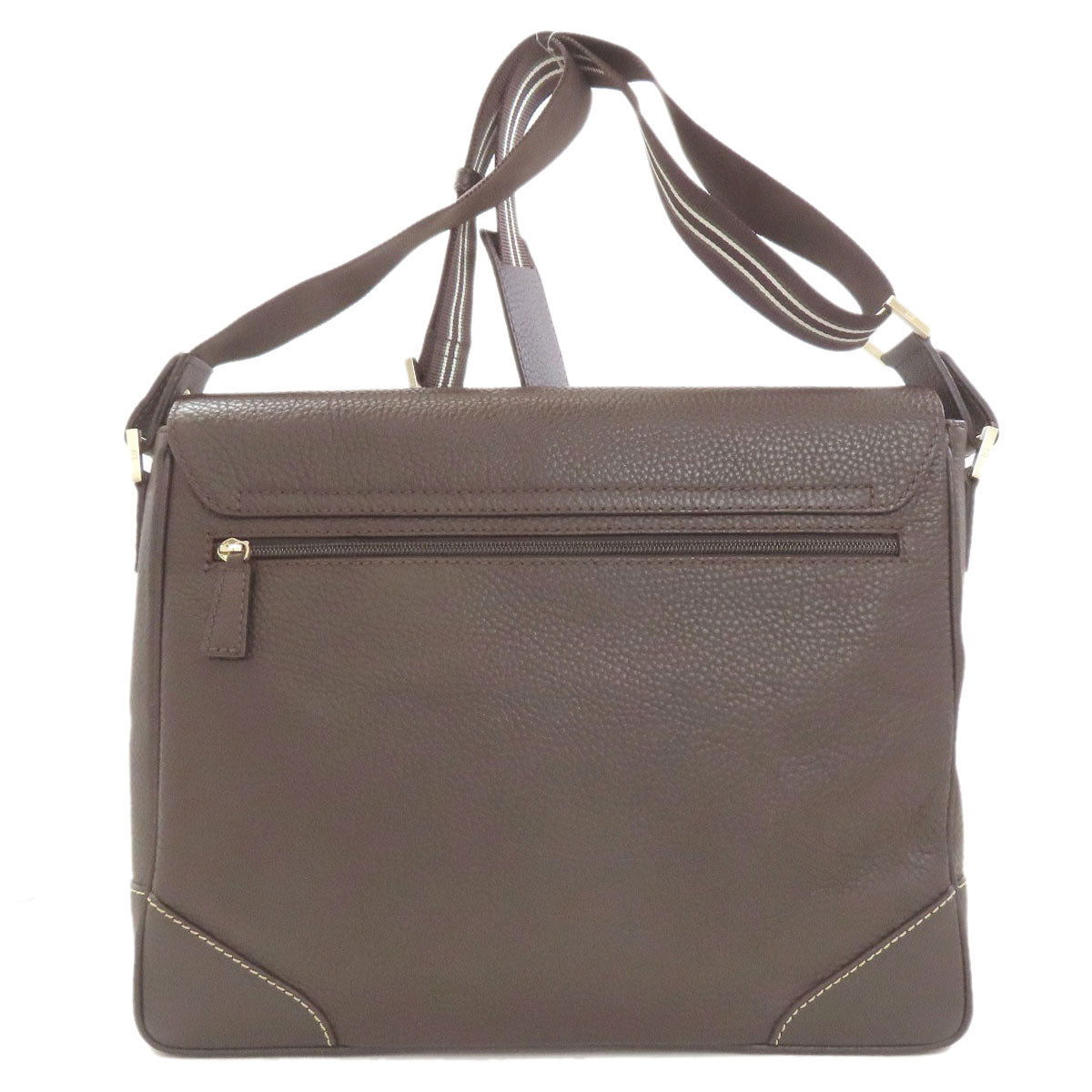 Dunhill logo Shoulder Bag Leather Ladies [Used]