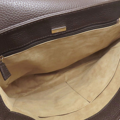 Dunhill logo Shoulder Bag Leather Ladies [Used]