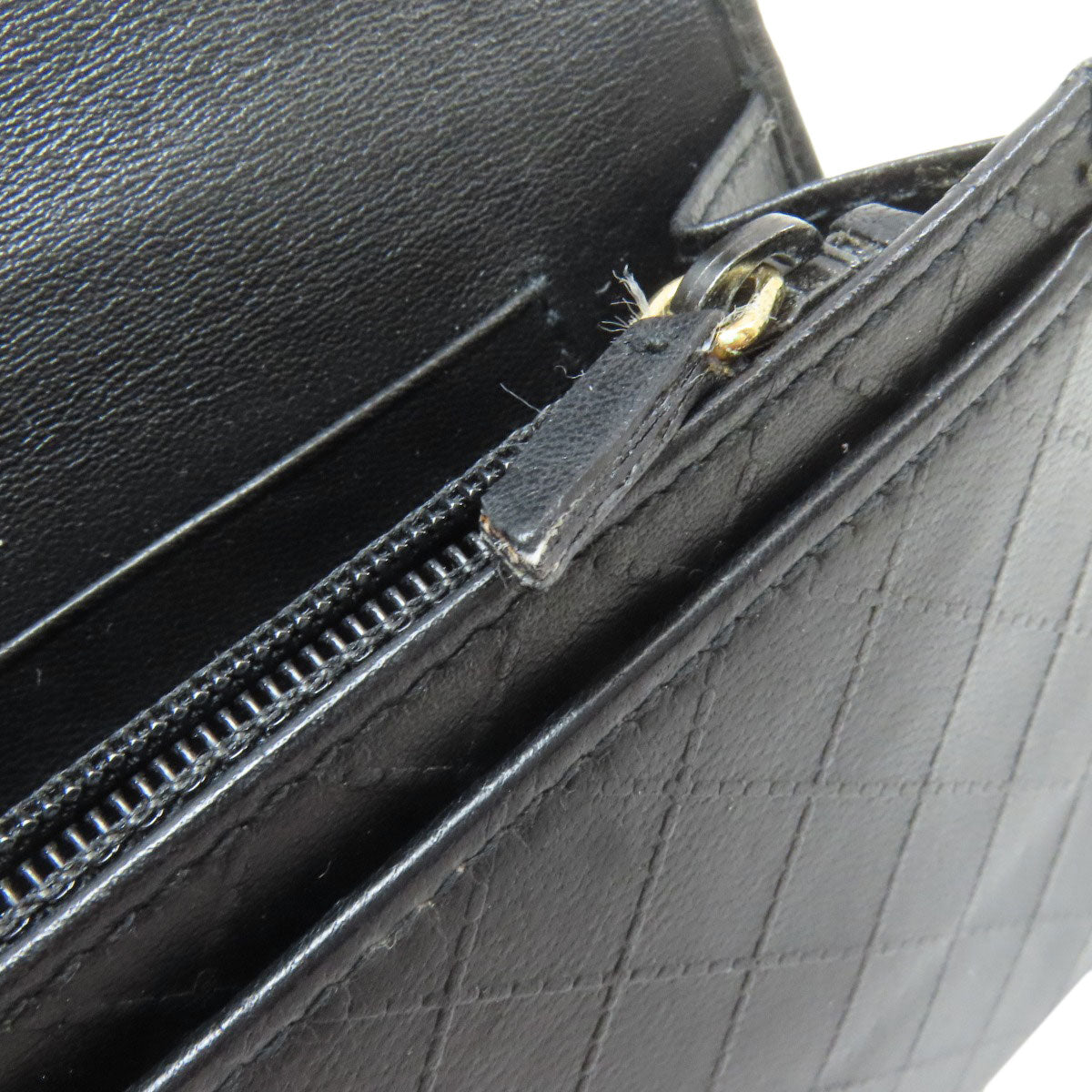 CHANEL Camellia Matelasse Ginza Limited Gold Hardware Long wallet (with coin pocket) Lambskin Ladies [Used]