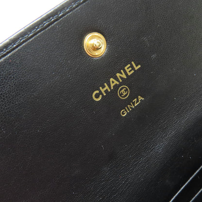 CHANEL Camellia Matelasse Ginza Limited Gold Hardware Long wallet (with coin pocket) Lambskin Ladies [Used]