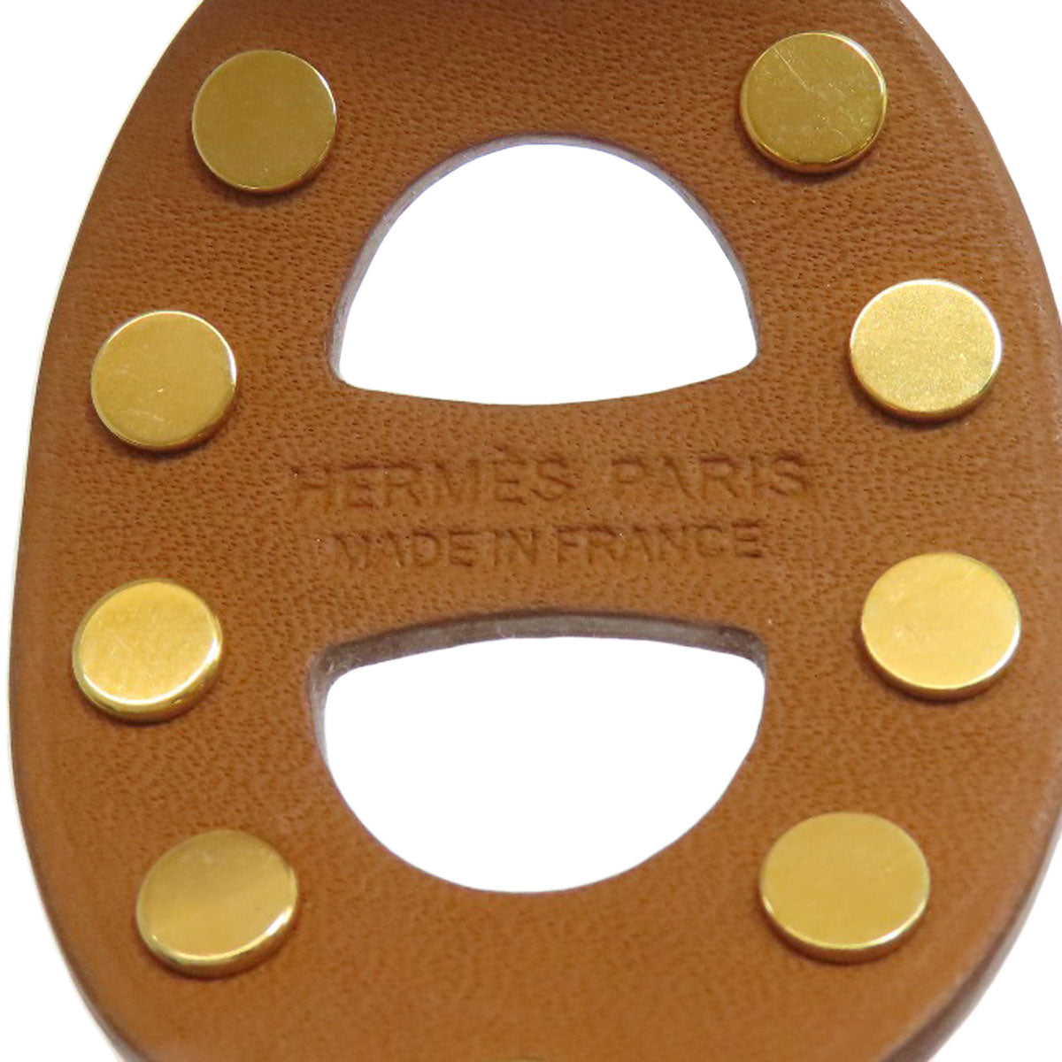 HERMES Shane Dunkle studs Bracelet Leather Ladies [Used]