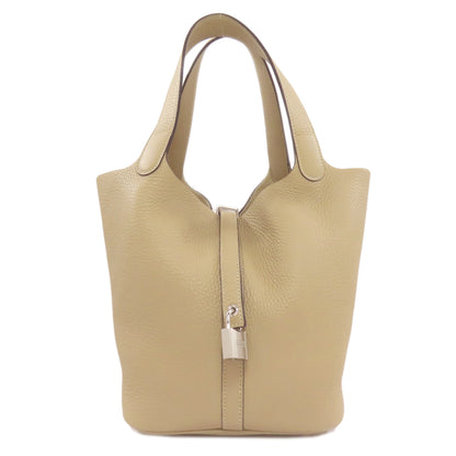 HERMES Picotin Lock MM SilverHardware Handbag Taurillon Clemence Ladies [Used]