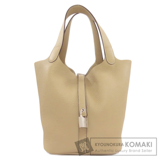 HERMES Picotin Lock MM SilverHardware Handbag Taurillon Clemence Ladies [Used]