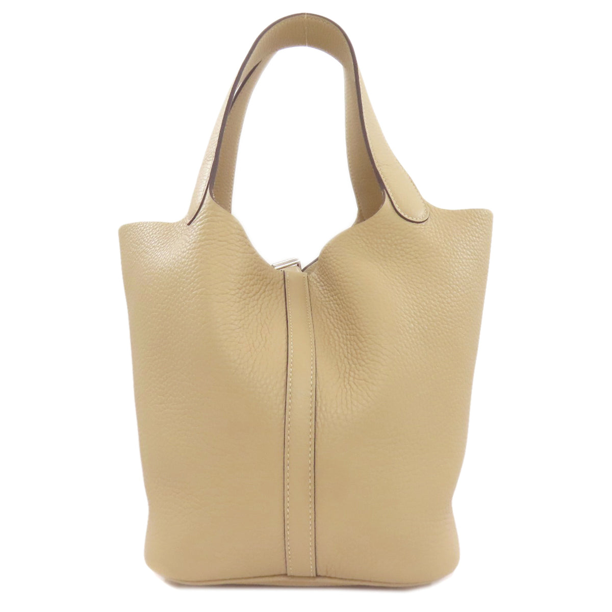 HERMES Picotin Lock MM SilverHardware Handbag Taurillon Clemence Ladies [Used]