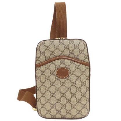 GUCCI 696016 Interlocking G GG Supreme body bag PVC Ladies [Used]