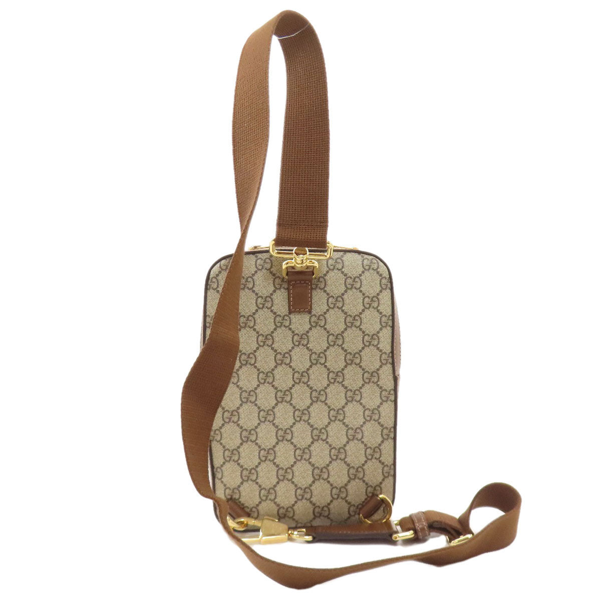 GUCCI 696016 Interlocking G GG Supreme body bag PVC Ladies [Used]