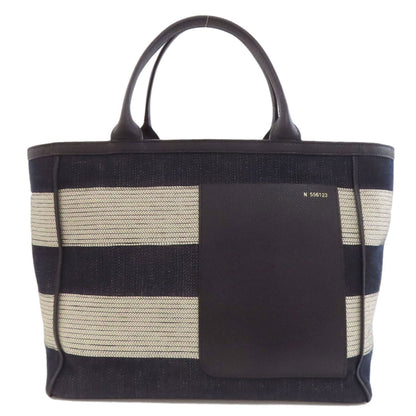 Valextra border Tote Bag Canvas Ladies [Used]