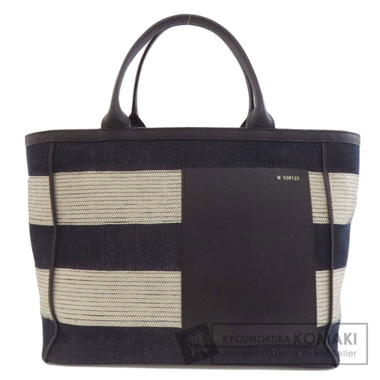 Valextra border Tote Bag Canvas Ladies [Used]