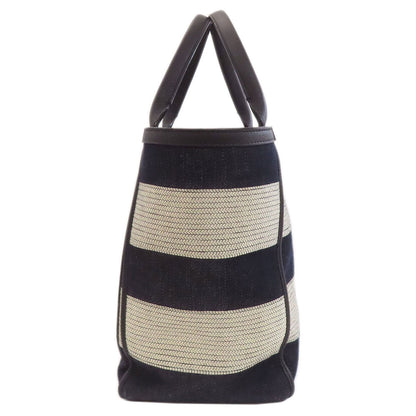 Valextra border Tote Bag Canvas Ladies [Used]
