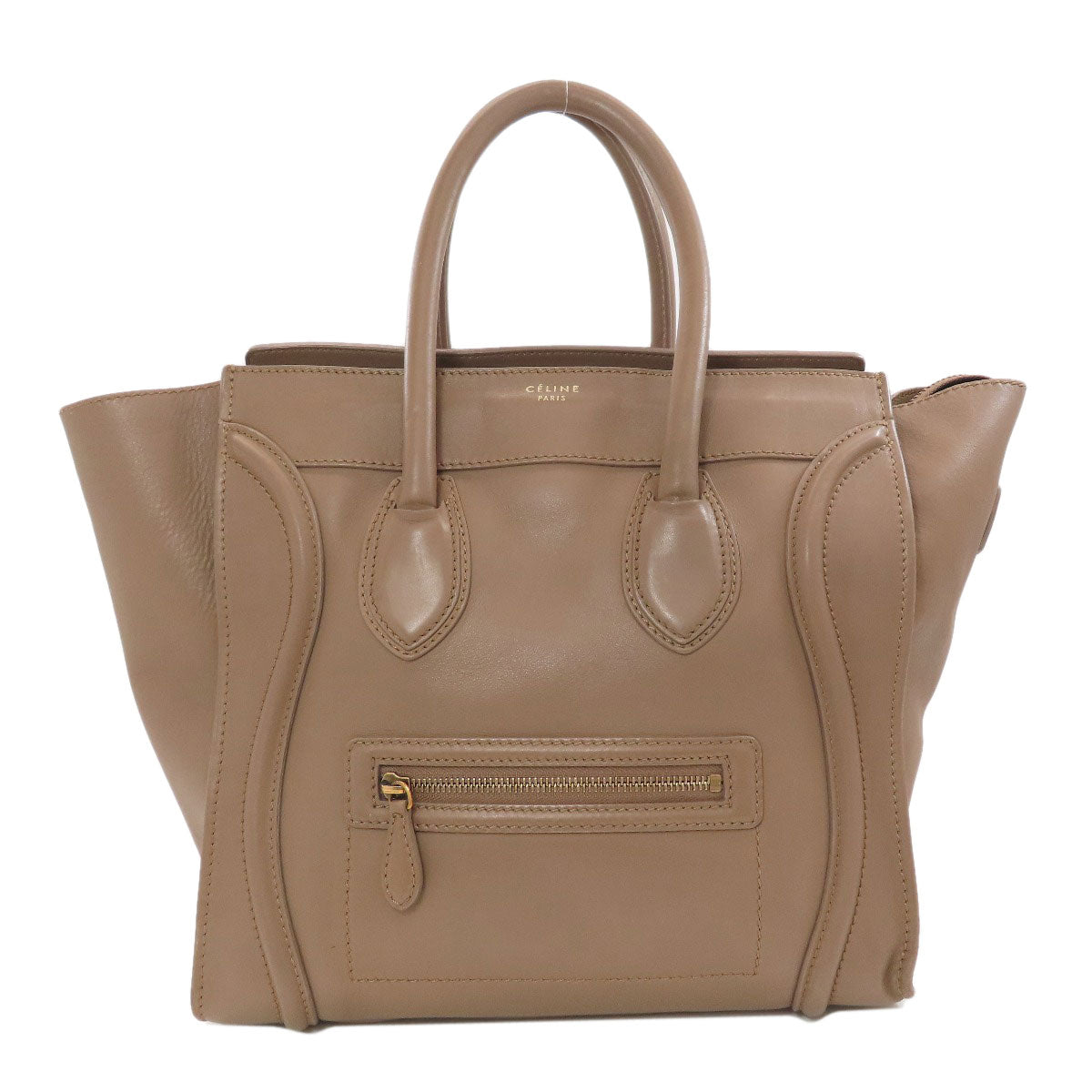 CELINE Luggage mini Handbag Calf Ladies [Used]