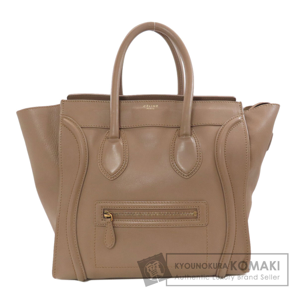 CELINE Luggage mini Handbag Calf Ladies [Used]