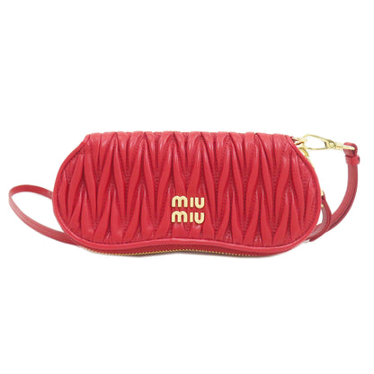 MIUMIU Materasse Accessory pouch Leather Ladies [Used]