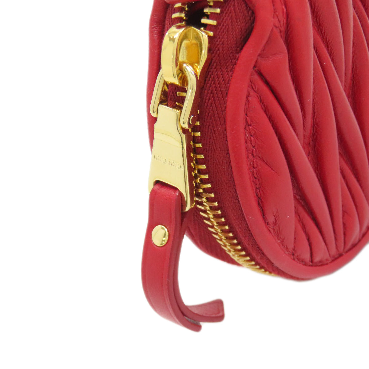 MIUMIU Materasse Accessory pouch Leather Ladies [Used]