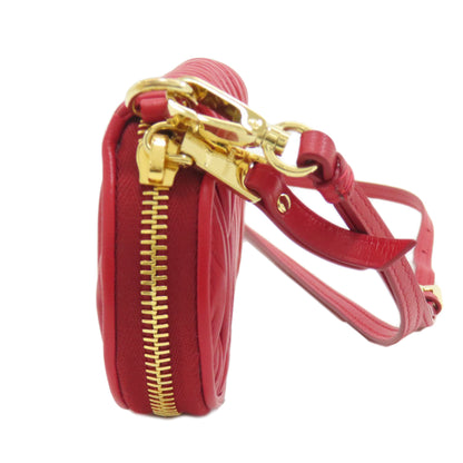 MIUMIU Materasse Accessory pouch Leather Ladies [Used]