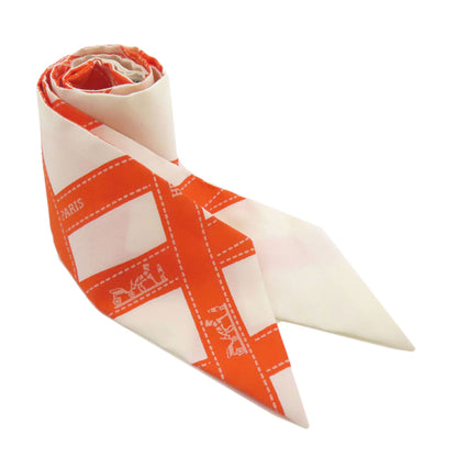 HERMES Waikiki Exclusive Twilly Scarf Silk Ladies [Used]