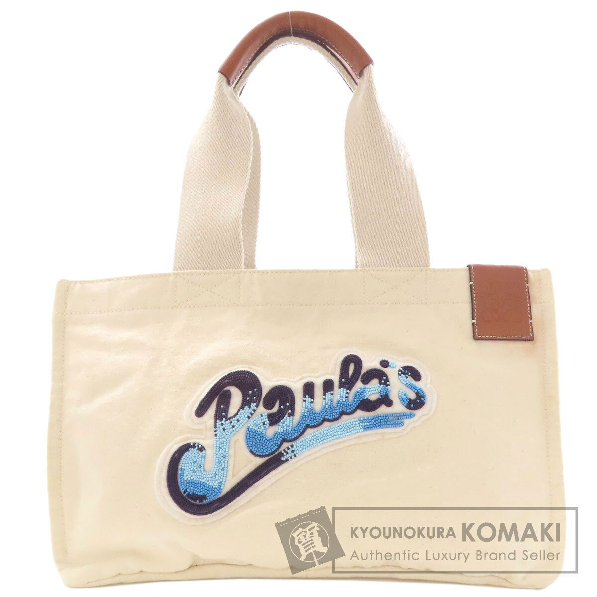 LOEWE Paula's Ibiza Cavas Tote Bag Canvas Ladies [Used]