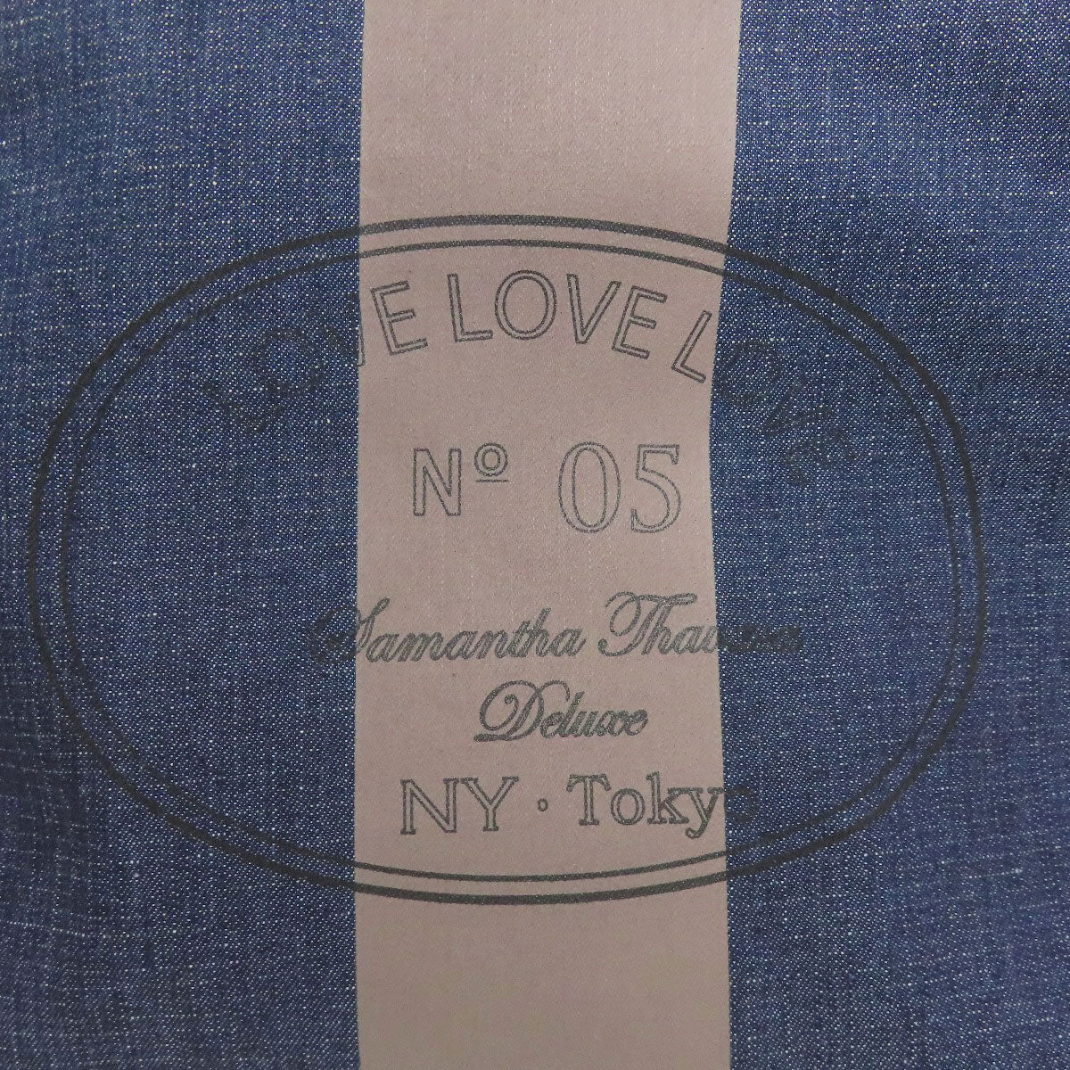 Samantha Thavasa logo Tote Bag Denim Ladies [Used]