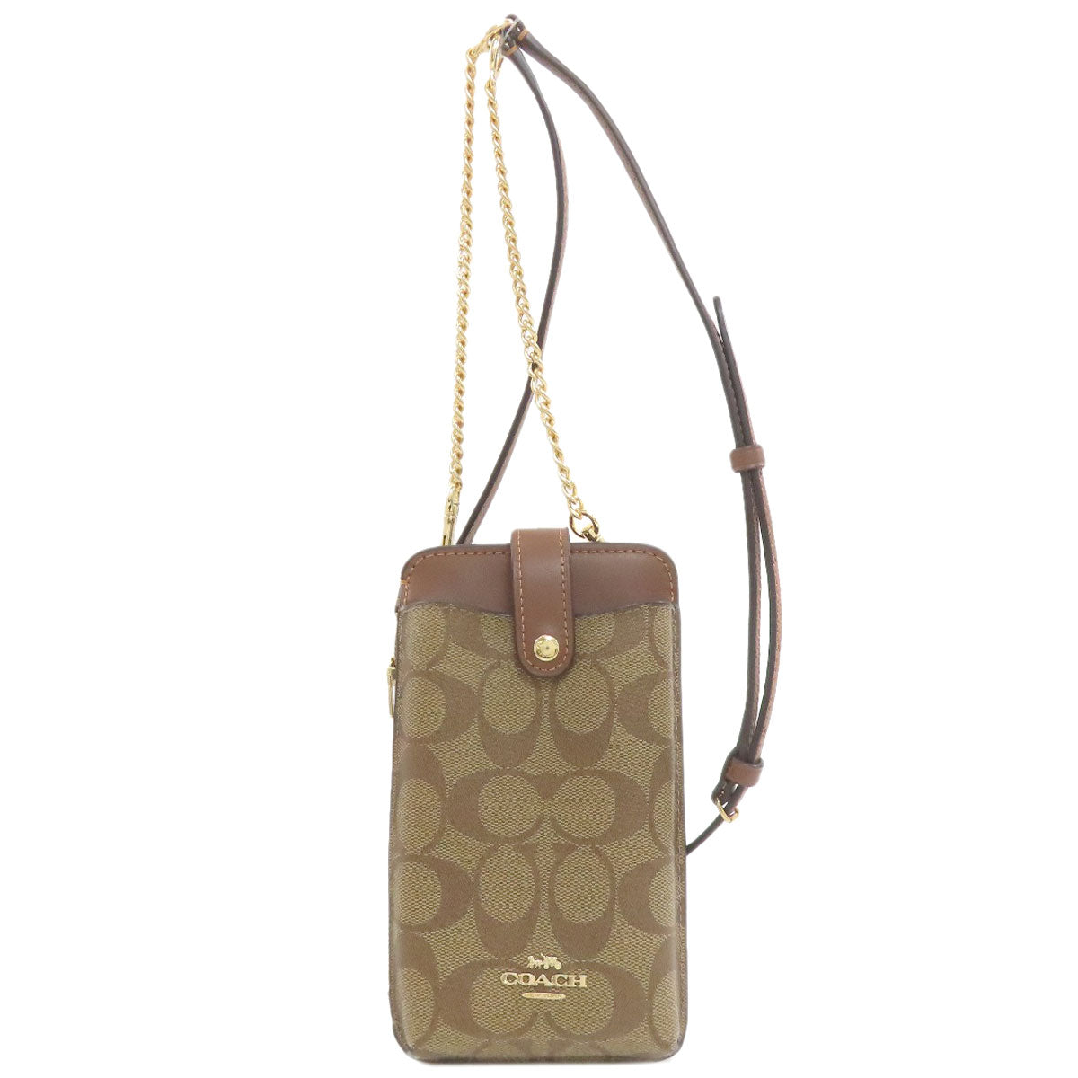 COACH C7397 South Fawn Signature Shoulder Bag PVC Ladies [Used]