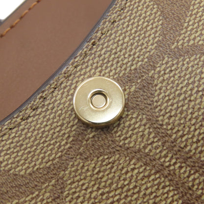 COACH C7397 South Fawn Signature Shoulder Bag PVC Ladies [Used]