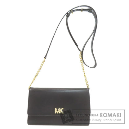 Michael Kors Shoulder wallet with MK logo Long wallet (with coin pocket) Leather Ladies [Used]