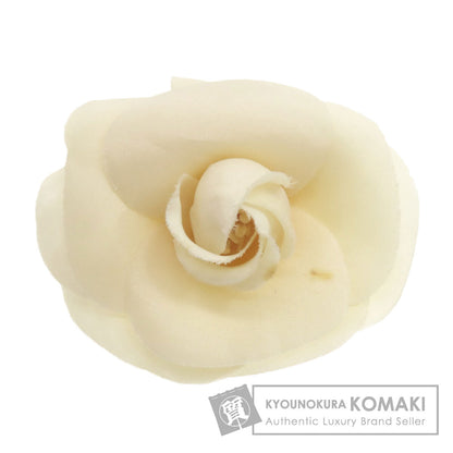 CHANEL Camellia Corsage Brooch cloth Ladies [Used]